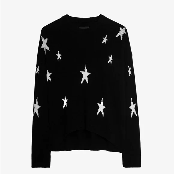 Zadig & Voltaire Markus Stars Cashmere Sweater in black - Picture 3 of 5